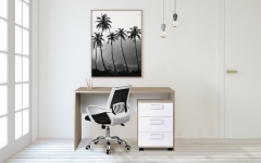 Home office interior. 3d render.